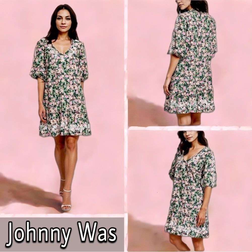 Johnny Was Rebekah Poplin Dress - Picture 2 of 16